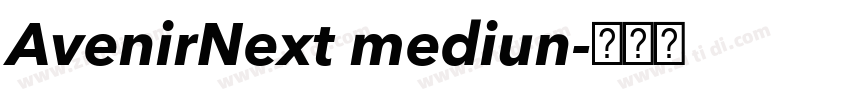 AvenirNext mediun字体转换
